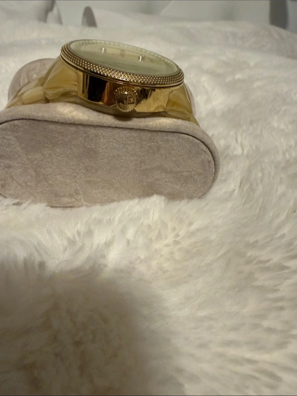 Michael Kors Gold-tone Watch with Mother-of-Pearl Dial